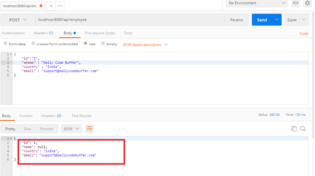 HTTP data not mapped