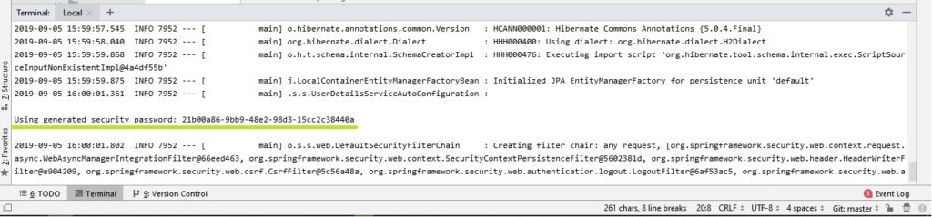 Spring Boot Tutorial Log