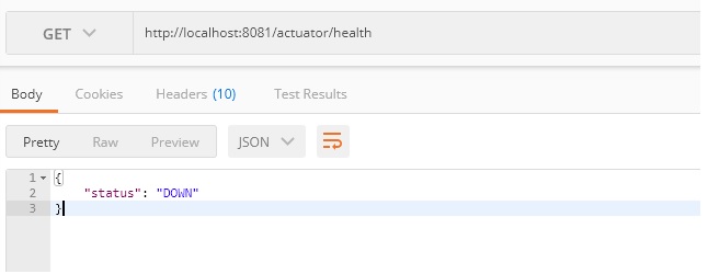 Actuator Health Endpoint basic