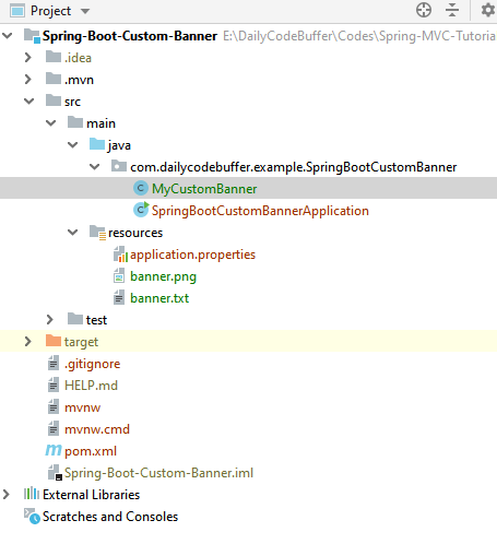 Spring Boot Custom Banner Project