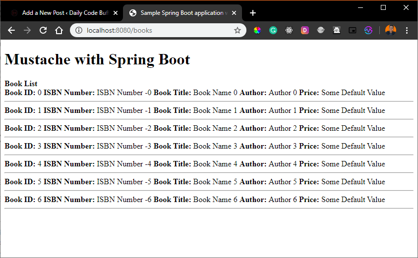 Spring Boot Mustache with Default variable